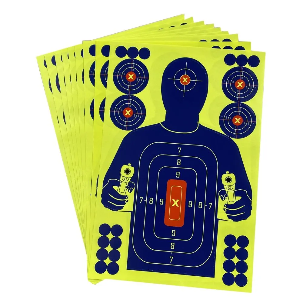 10Pcs 12X18 Inch Human Body Shape Targets for Archery Training