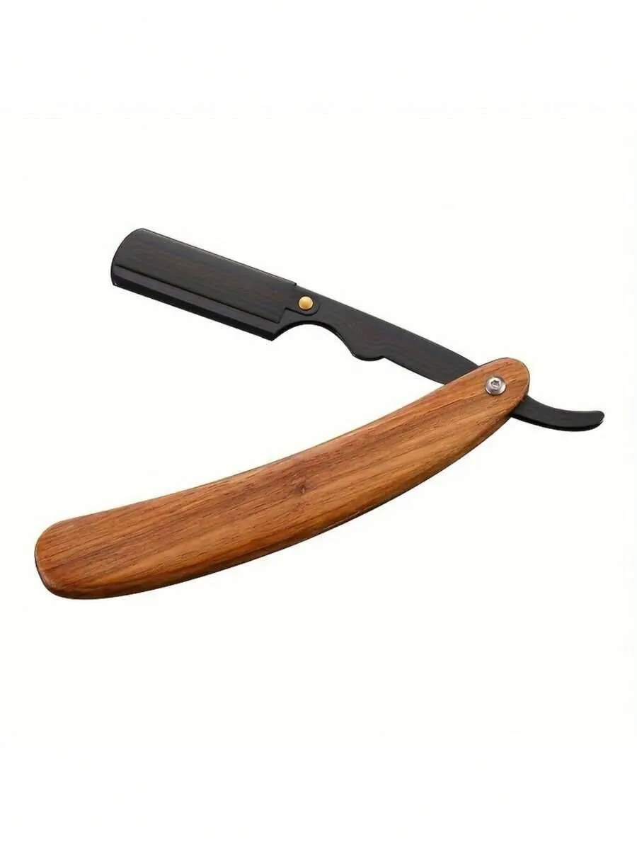 Professional Barber's Straight Edge - Stainless Steel Foldable Men's