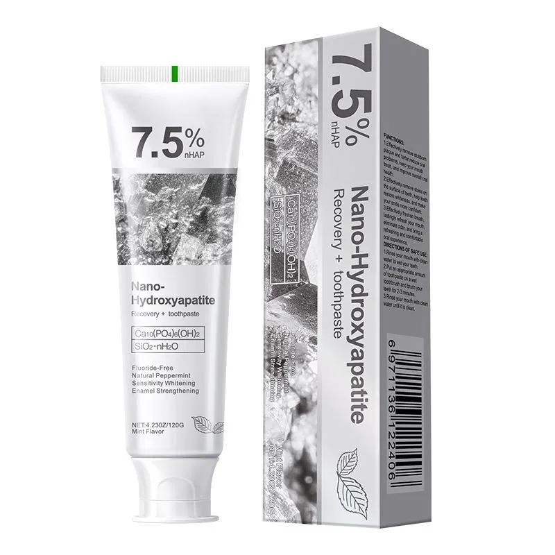 7.5% Nano Hydroxyapatite Toothpaste for Enamel Care & Fresh Breath 120g - 1PC