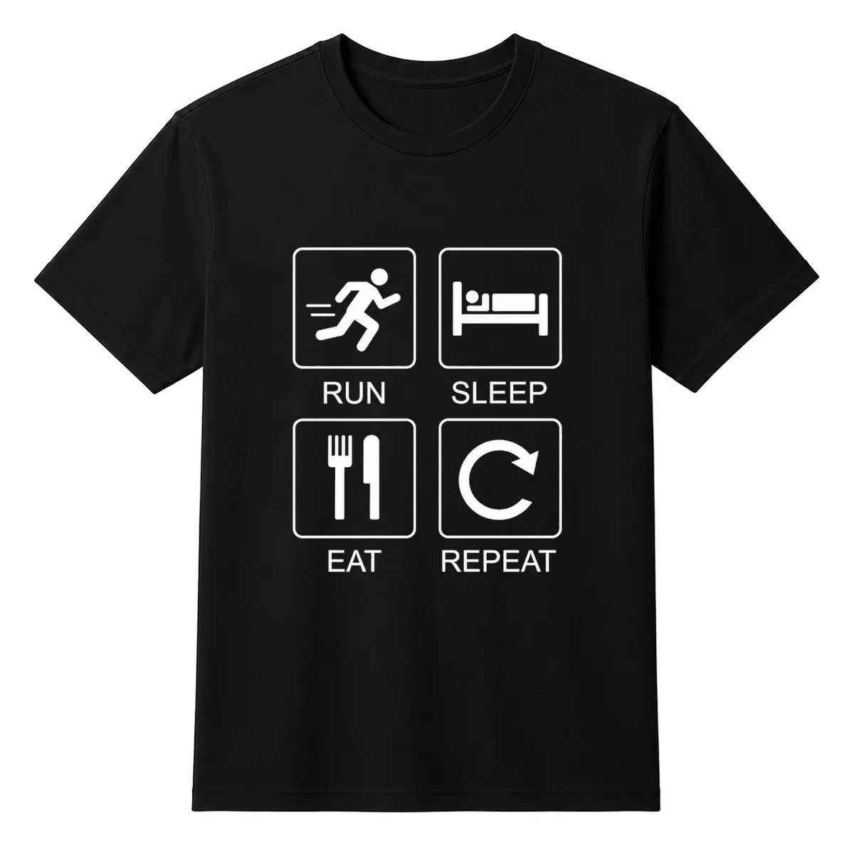 Run Sleep Eat Repeat Runner's Mantra Unisex T-shirt