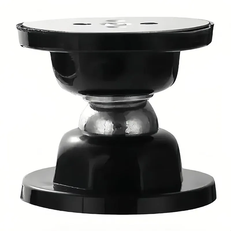 No-Drill Magnetic Silicone Door Stopper - Strong Quiet Anti-Collision - Black