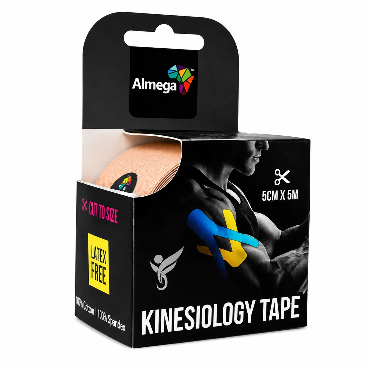 Almega - Kinesiology Tape Roll - Support Tape - Beige - 5cm x 5m