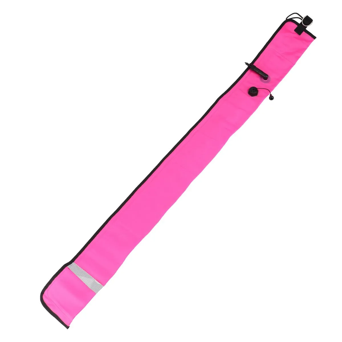 1M Scuba Diving Surface Marker Buoy Smb Signal Tube Rose Red
