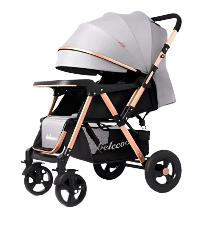 Baby Stroller Pram Belecoo Wonfuss Stroller - Grey - Grey