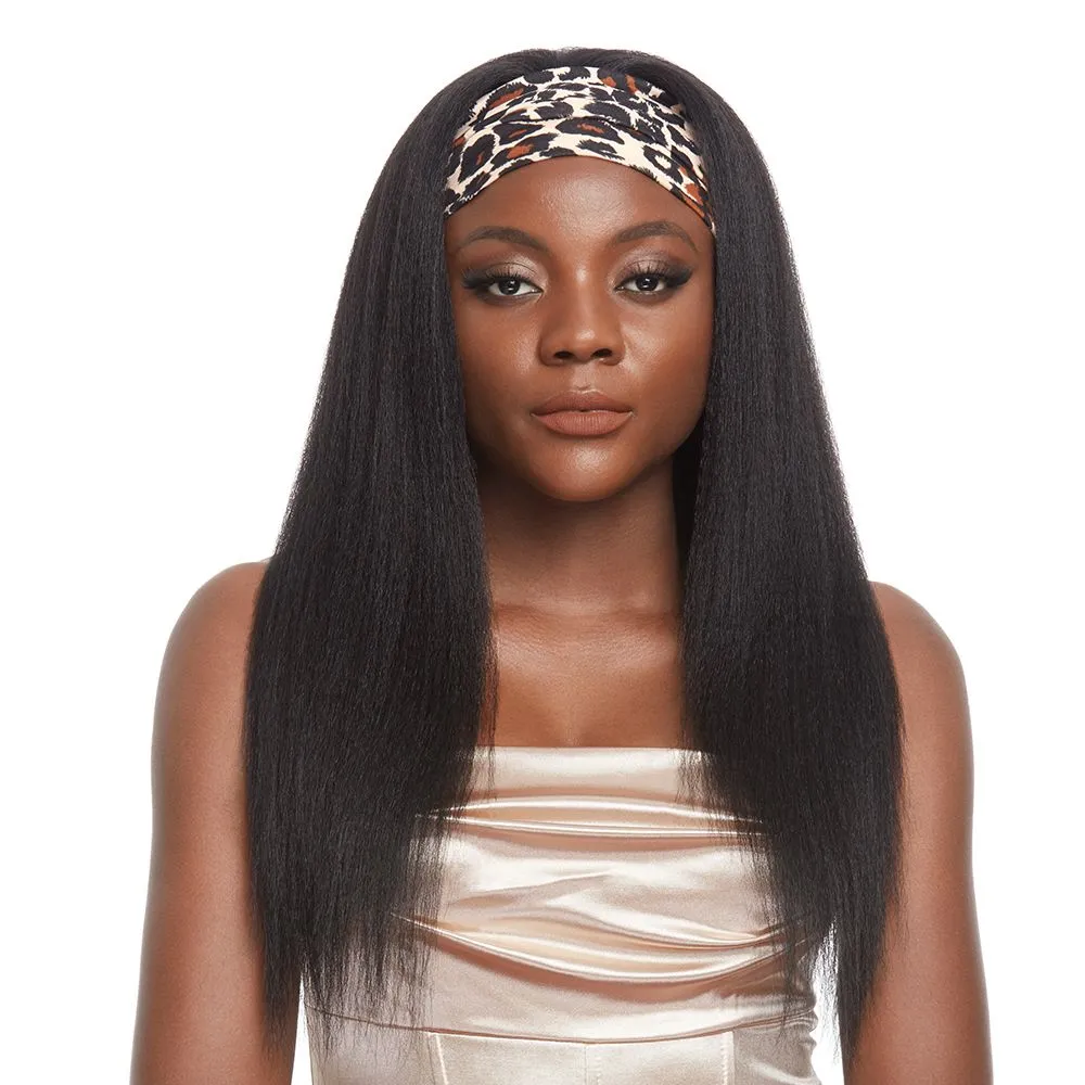 Magic Kinky Straight Synthetic Hair Headband Half Wigs SWF HD YK STW - 1B#