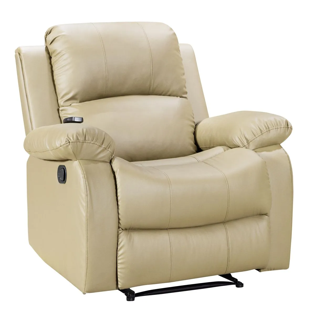 Power Recliner Chair Massage Reclining Sofa Couch - Beige