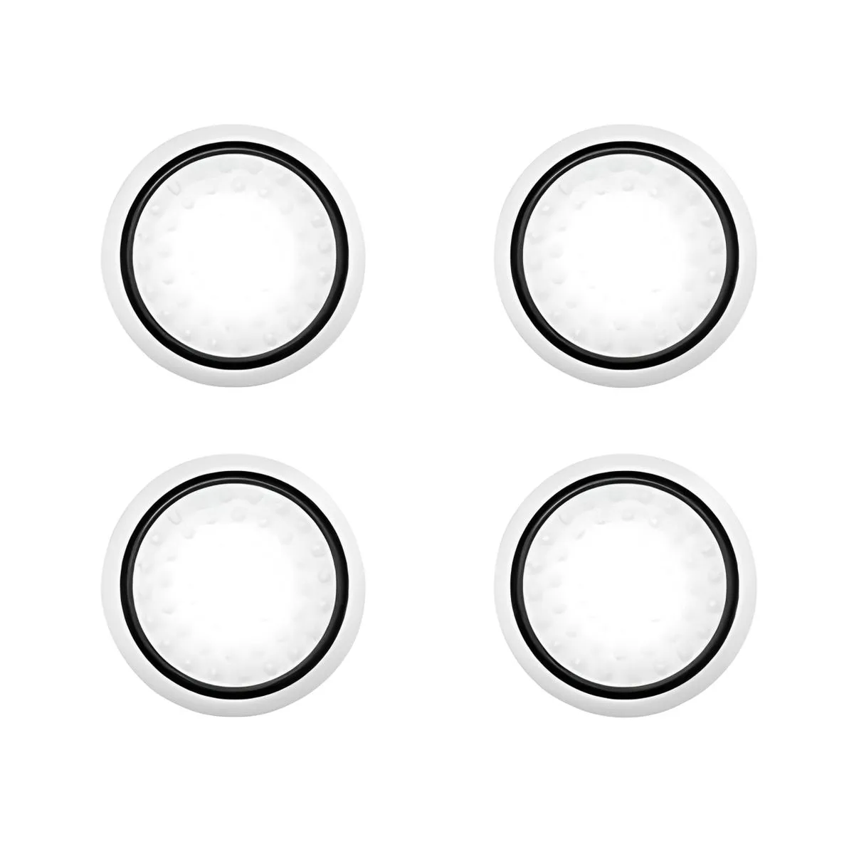 Wireless Controller Thumb Stick Grip Covers 4 Pcs Glow In The Dark PS4/Xbox - Black, Transparent