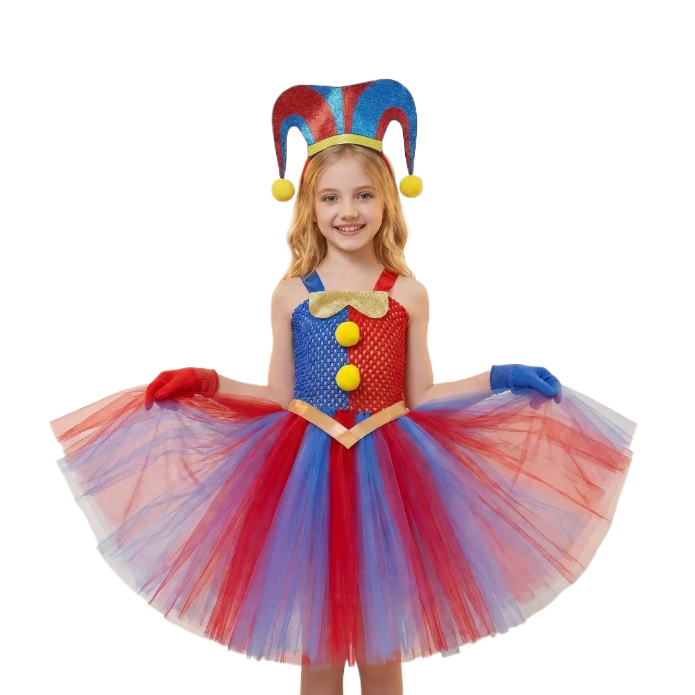 Magical Digital Circus Children's Princess Dress Set