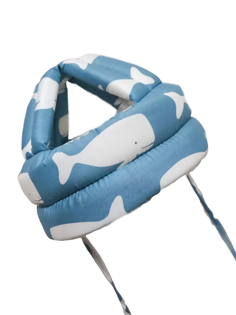 Adjustable Protective Cap Child Safety Headguard Hat For Running Crawling - Blue