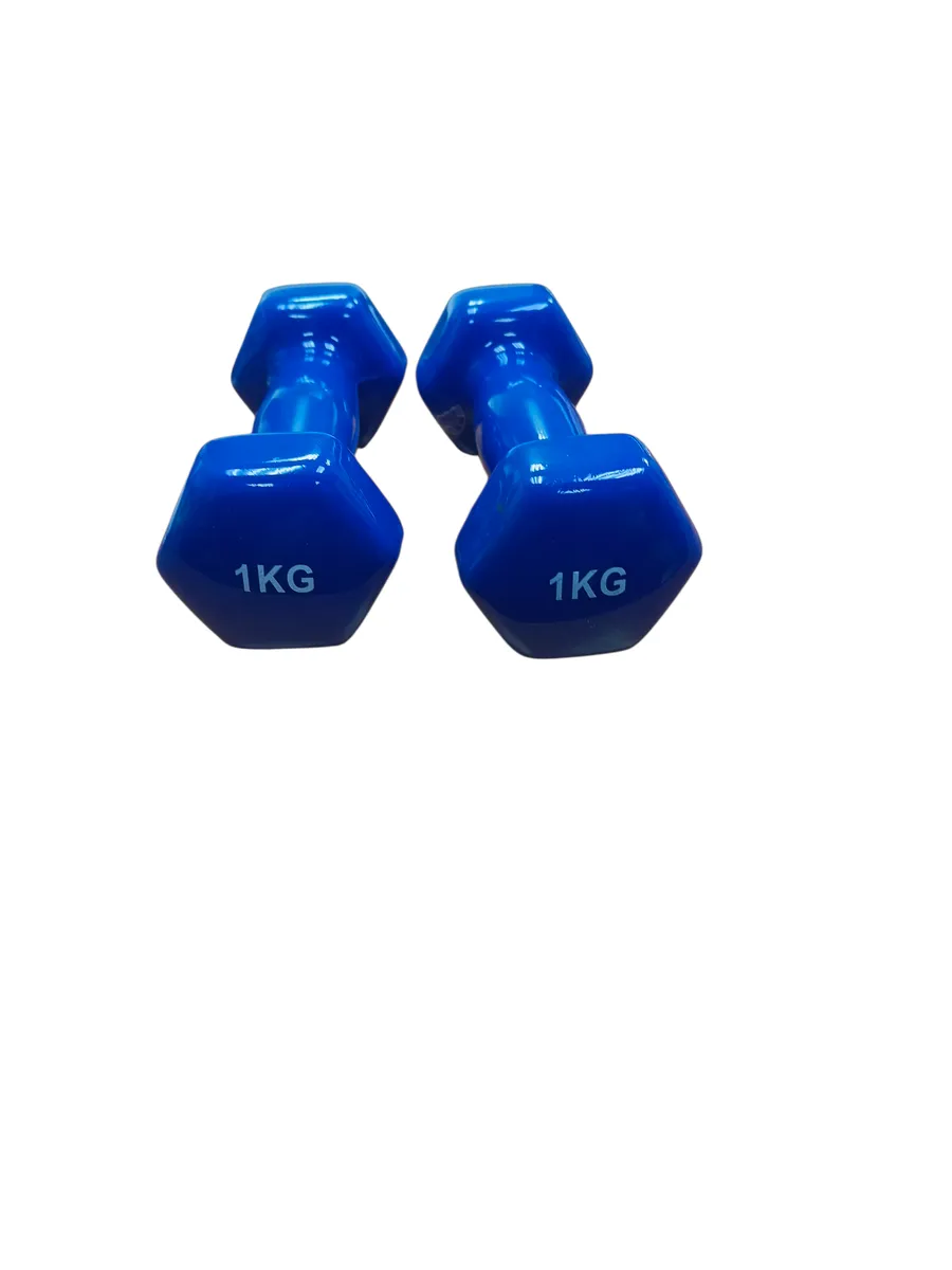 2 × 1 kg Dumbbell Set - blue