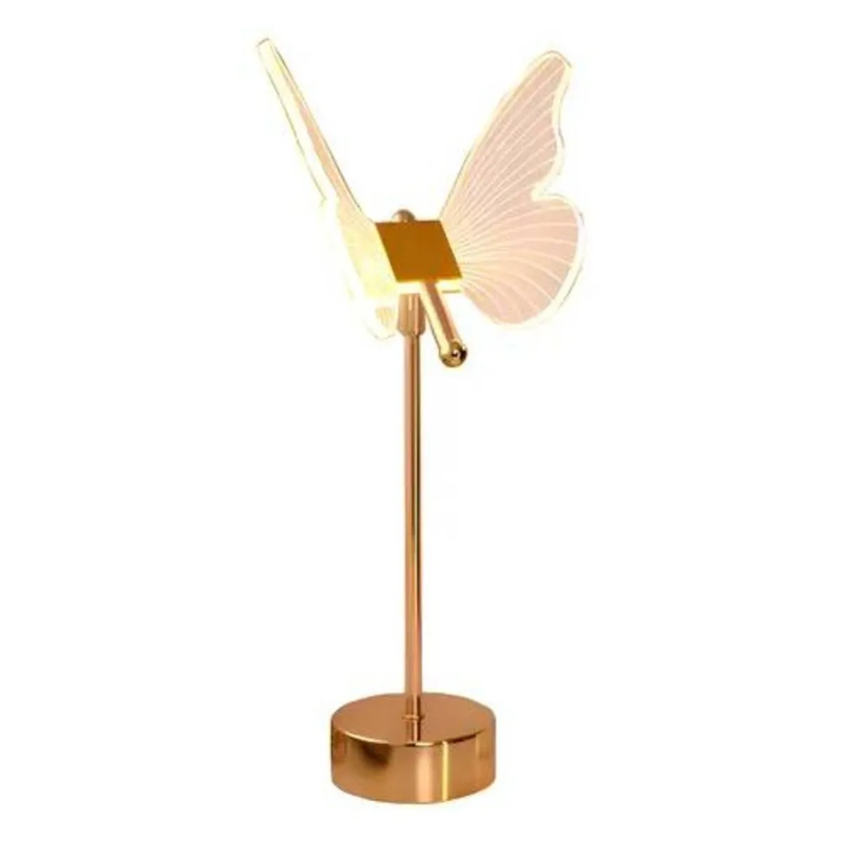 Nordic Butterfly LED Table Lamp - Rechargeable Acrylic Decorative Light