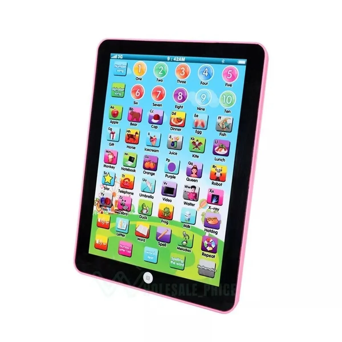 Learning Touch Pad Intelligent Learning Pad Tablet Education Machine - Pink
