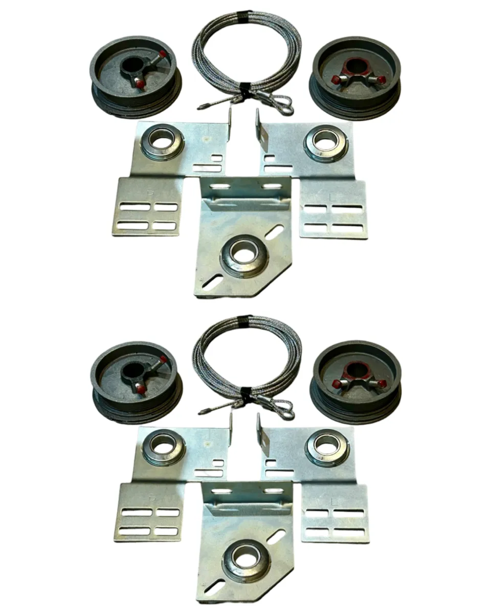 Sectional Overhead Door Torsion Drums, Brackets & Torsion Cable -Combo 2