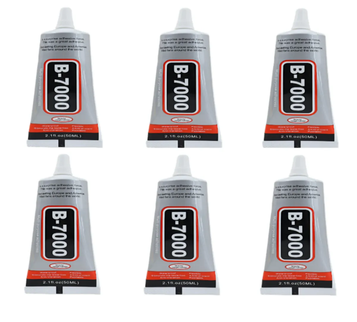6X B7000 Adhesive Glue for Cell Phone Repairs (Clear Color)