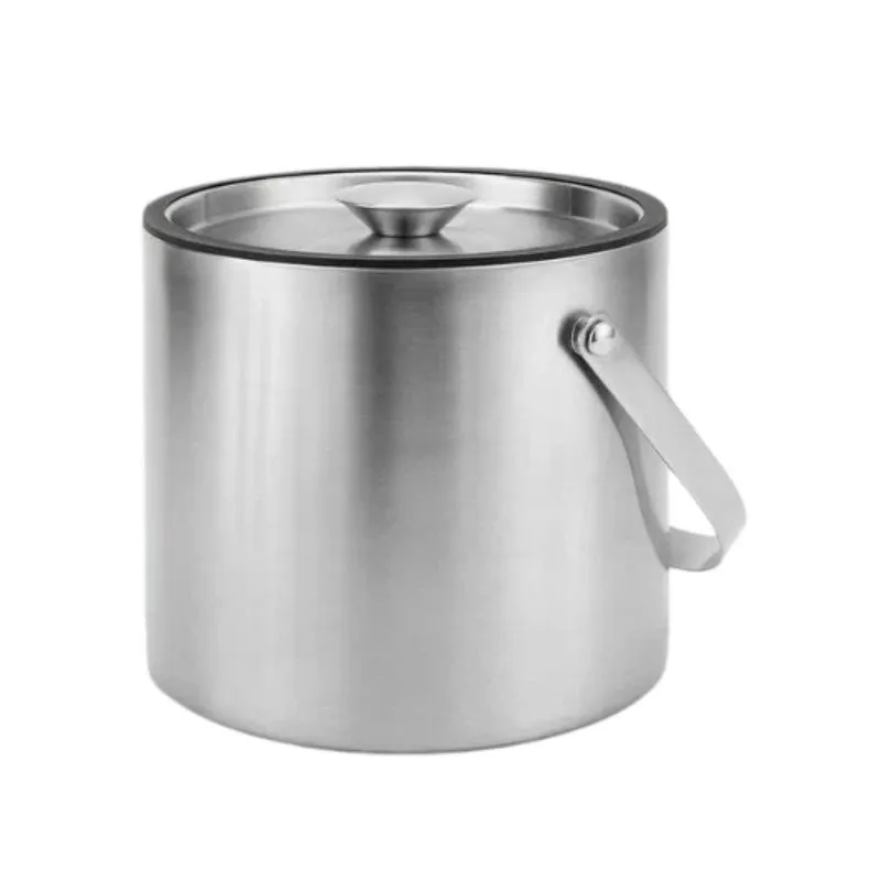 5L Double Wall Insulated Stainless Steel Ice Bucket