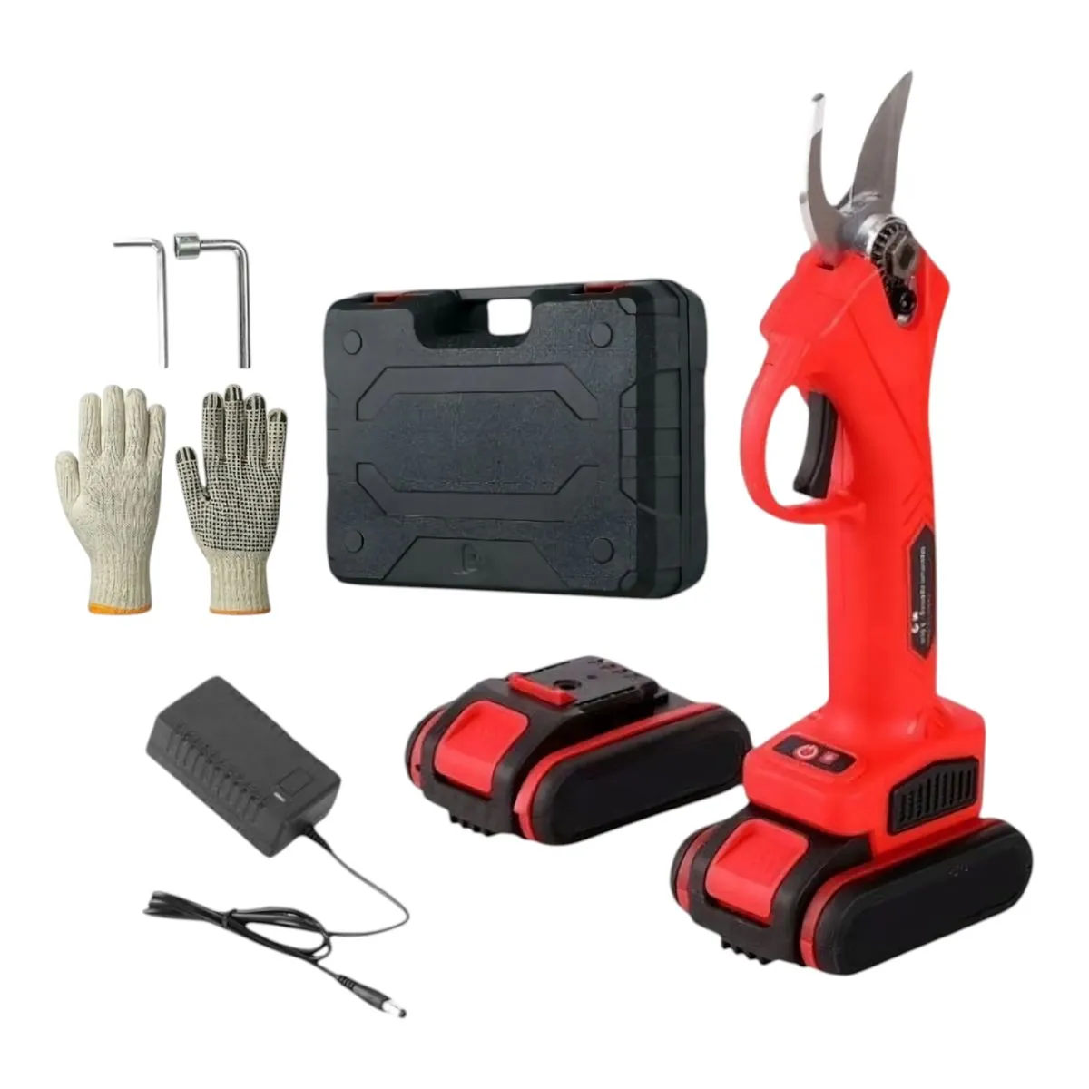 8 Pieces Cordless Electric Pruning Shears Kit - 48V Pruning Shear Kit