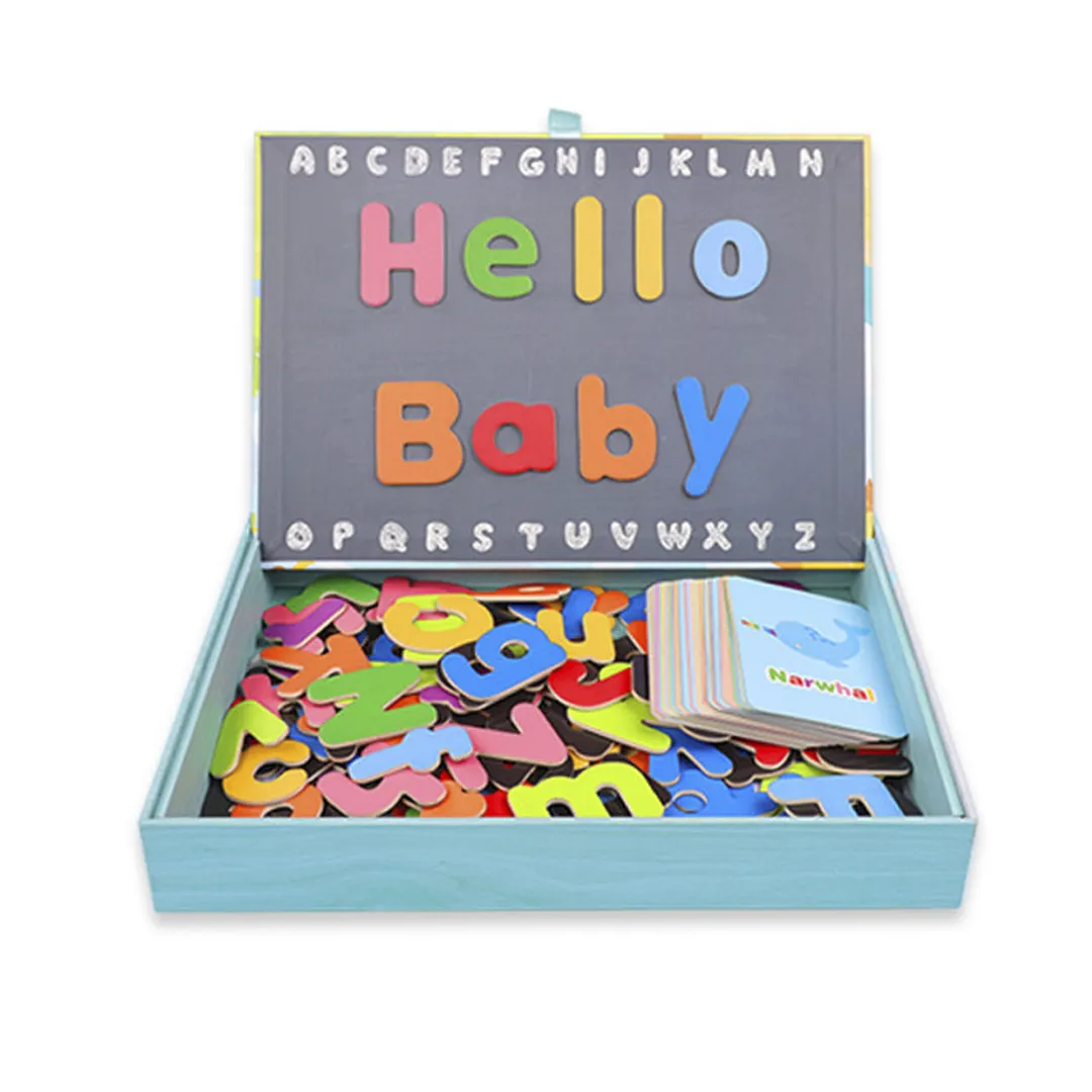Magnetic Letters Set Wooden-50 Pieces Alphabet ABC Magnets for Education
