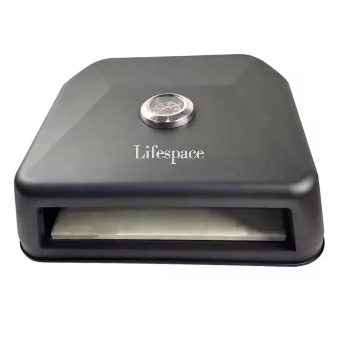 Lifespace Premium Matt Black Charcoal Pizza Oven