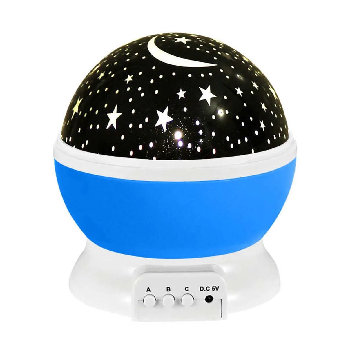 Sun Stars and Moon Projection Dream Master Night Lamp - Blue