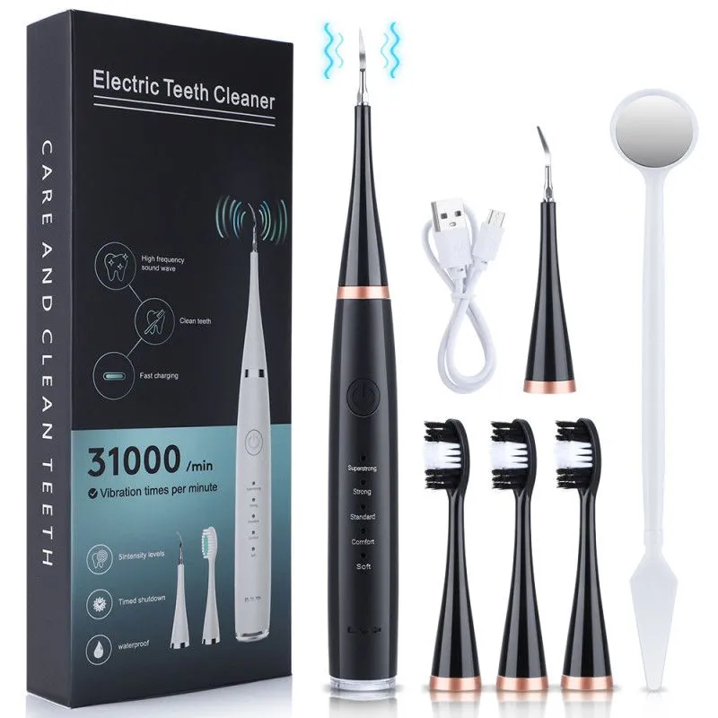 Home 6-in-1 Electric Toothbrush Set - Black