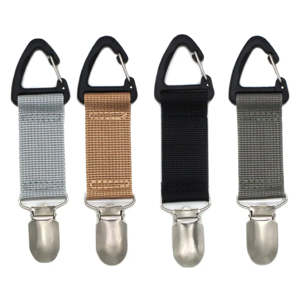 Camping Travel Carabiner Backpack Clip For Holding Hats Set of 4 (12.6cm)