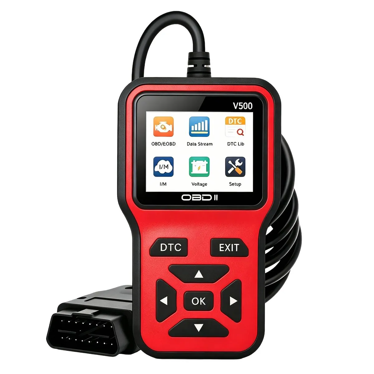Car Diagnostic Scanner Tool Live Data, DTC, I/M Readiness, O2/EVAP Test