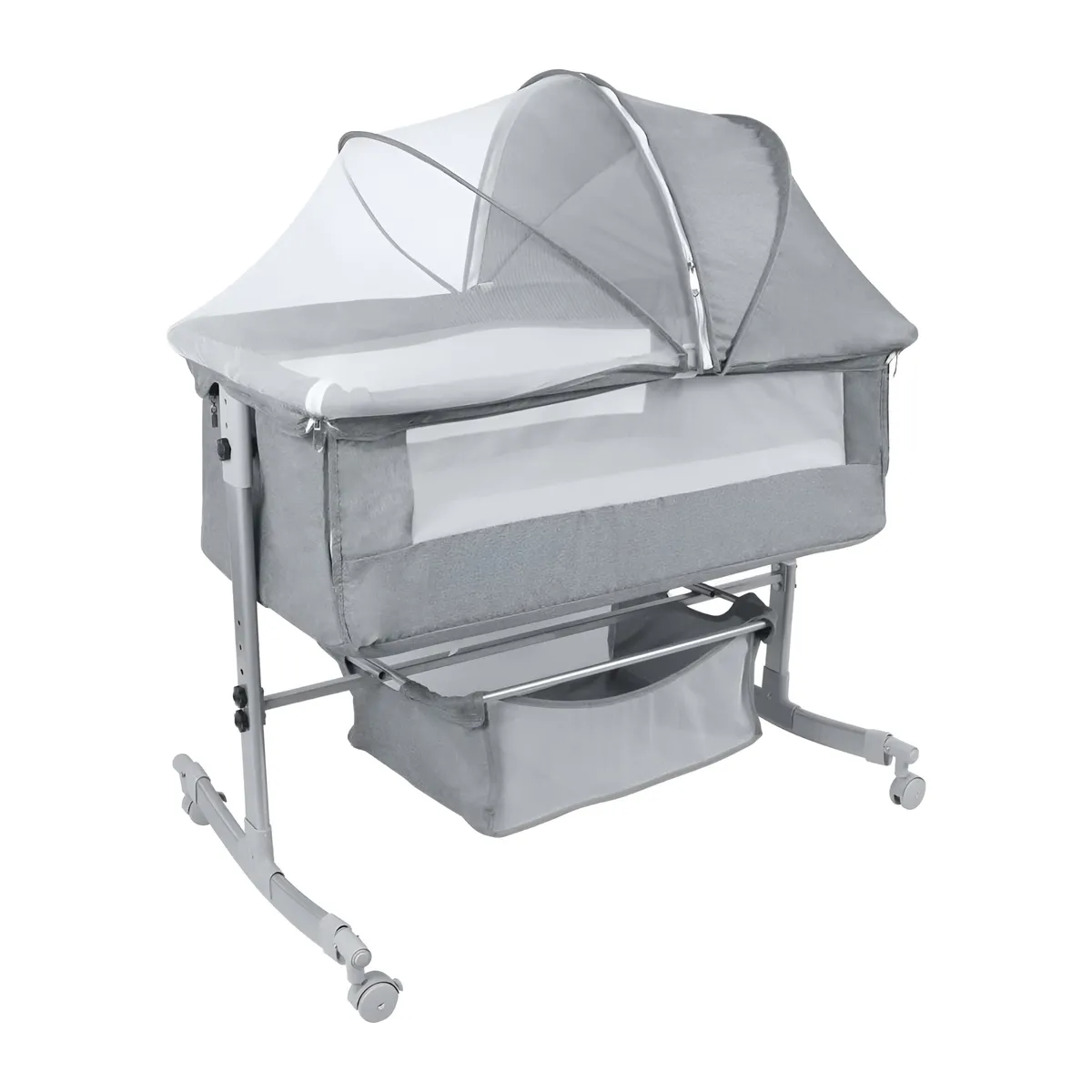3-In-1 Design Baby Bedside Crib With Mosquito Net