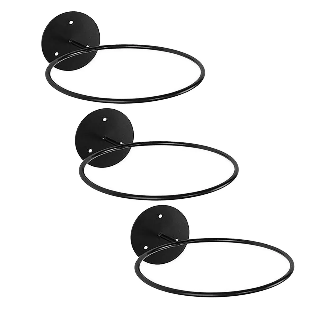 Basketball and Sports Ball Holder Wall Mount Display Rack for Soccer- 3 Piece