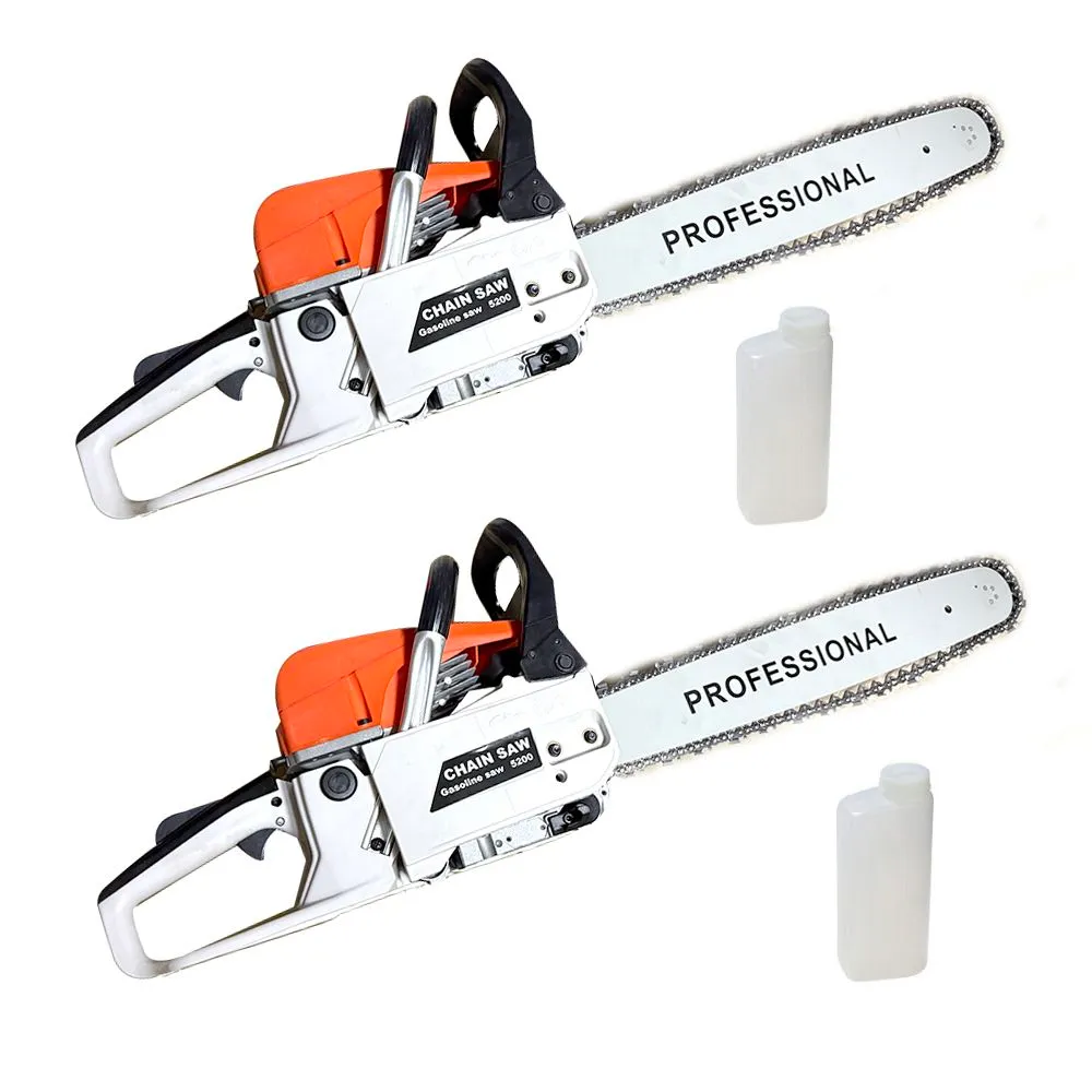 Gasoline Logging Saw, Chainsaw, Household 2-Piece Set