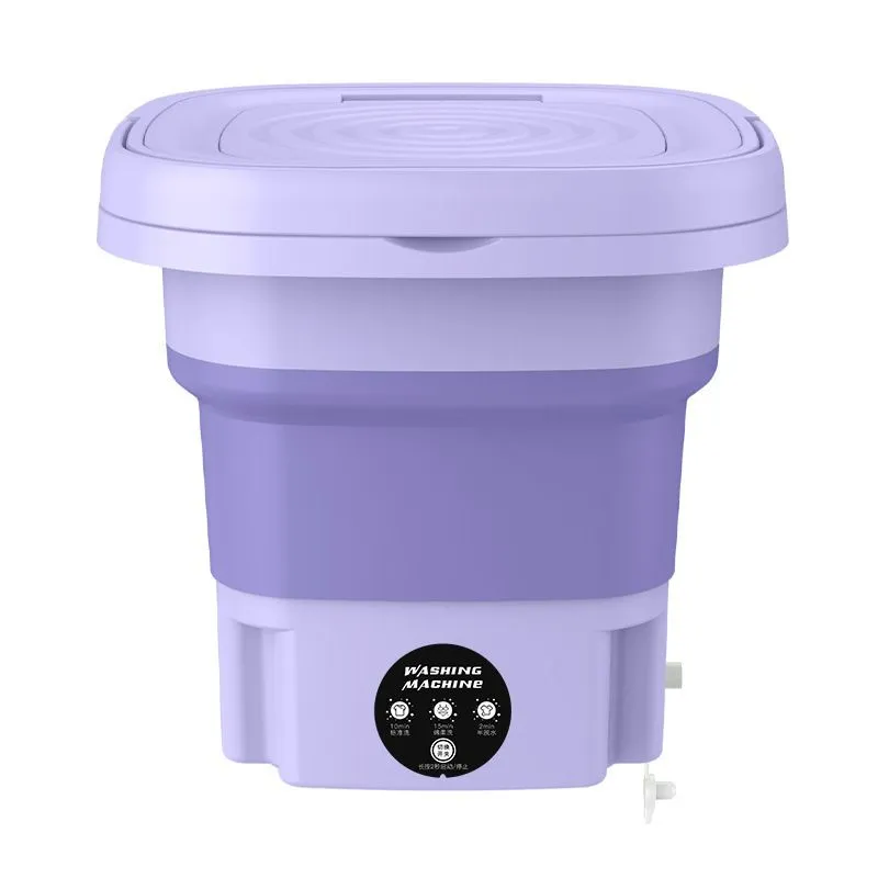 8L Portable Mini Washing Machine with Foldable Design