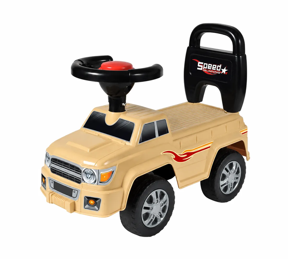 Lightning Cross Country Kids Ride-On Push Car - Brown