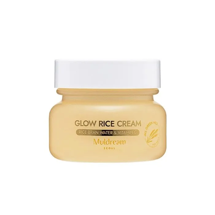 Muldream All Green Mild Facial Cream - Rice Bran Water, Korean Skincare