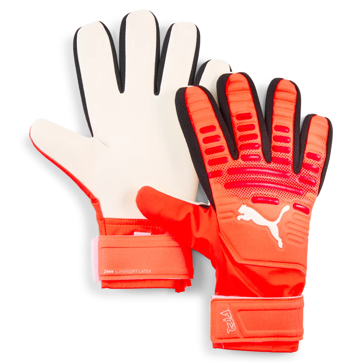 Puma Junior Future Play NC Goalkeeper Gloves - Glowing Red/PUMA Red/Black