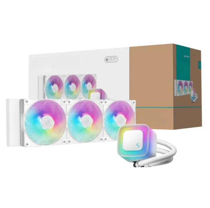 White 360mm All-in-One Liquid Cooler Efficient Cooling for High-End Builds