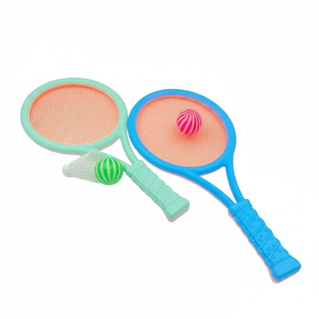 Lightweight Badminton Set with Rackets, Shuttlecocks & Net