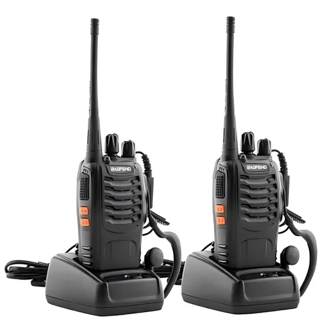 Baofeng BF-888S 16-Channel UHF 400-470MHz Walkie Talkie 2 Way Radio 4 Piece