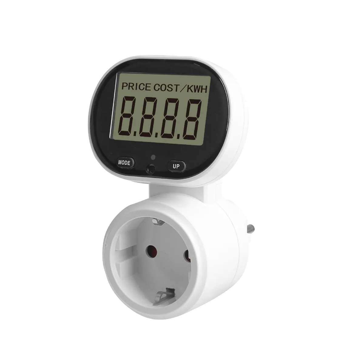 Digital Wattmeter Electric Meter Voltmeter Energy Cost Meter Eu Plug