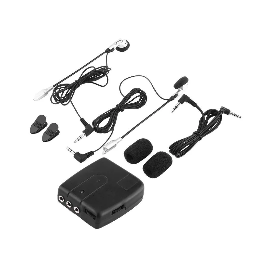 Motorcycle Intercom 2 Headsets Helmet Communicator System