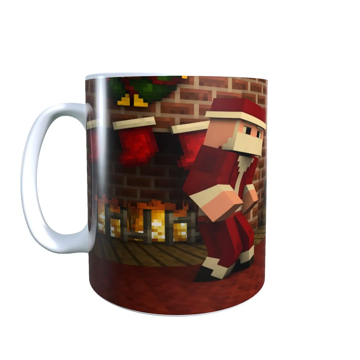 Sneaky Santa - Minecraft Christmas Themed Coffee Mug