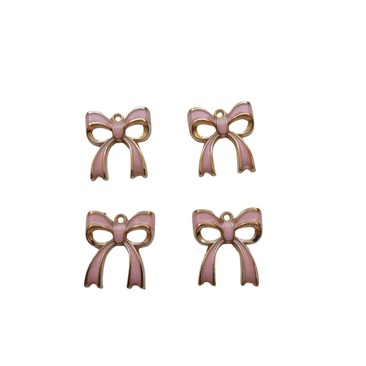Bow Pendant (Jewellery Making) - Pink Large