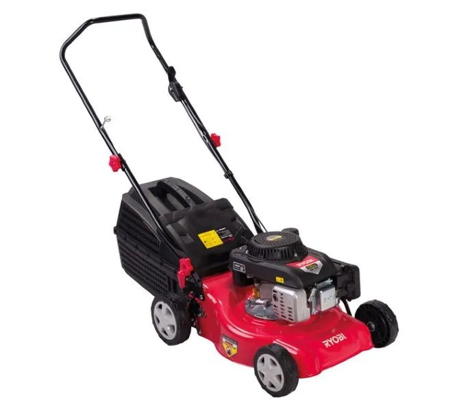 Petrol Lawnmower - 125 cc 4-Stroke Engine, 410 mm Cut and 45 L Catcher