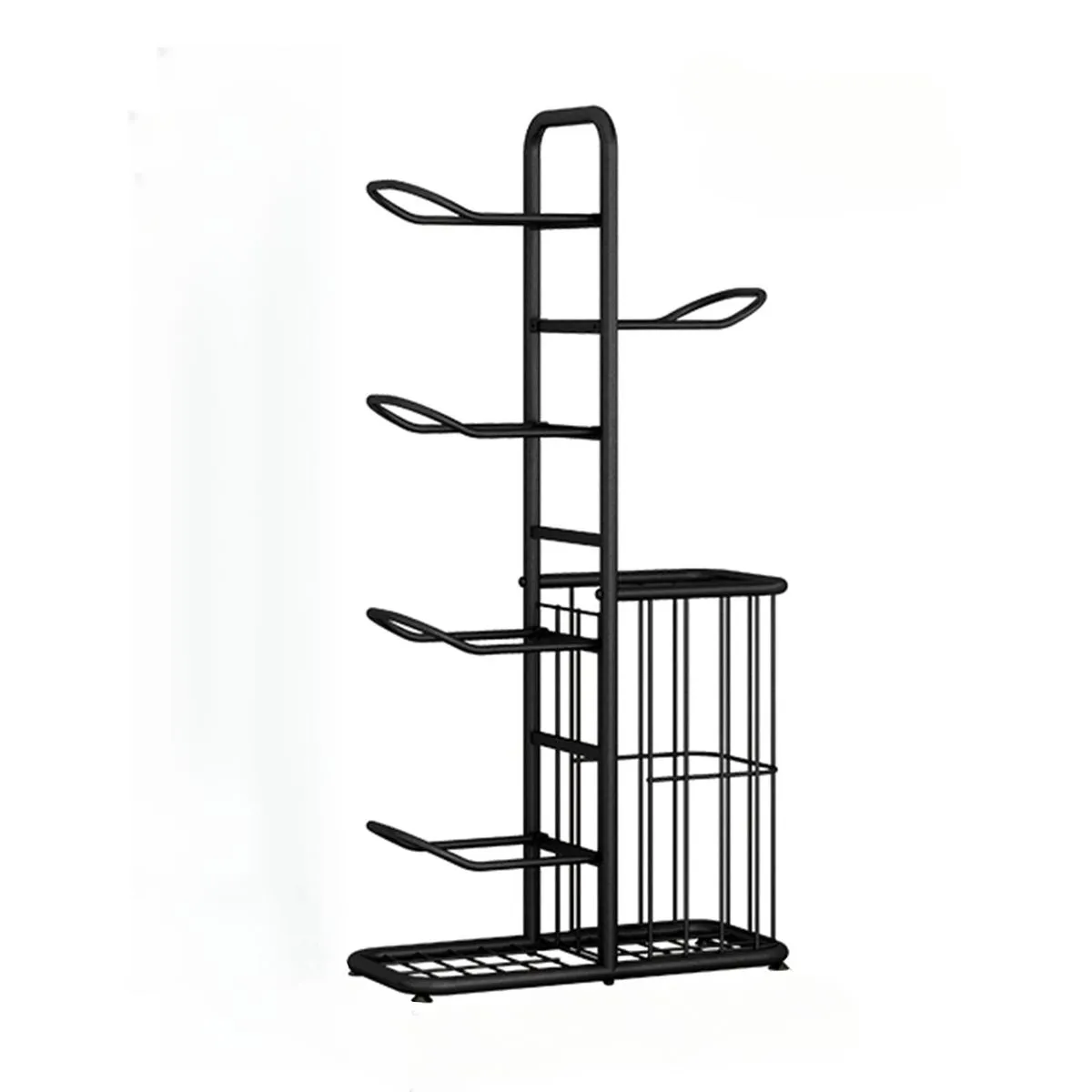 Sports Ball Storage Rack, Detachable Upright Ball Storage Rack