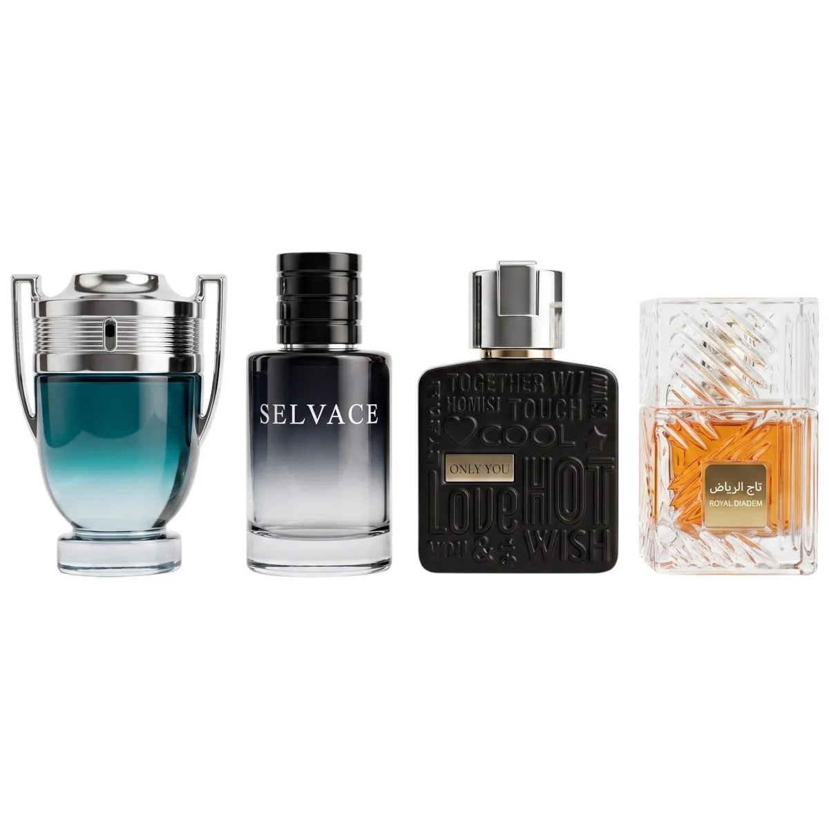 4 Pack Premium Men's Eau De Parfum Gift Set 30ml for Him EDP Long Lasting