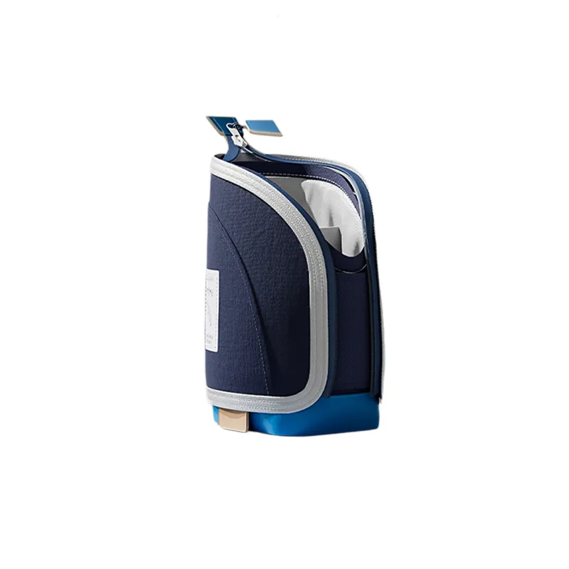 Vertical Pencil Case Transformer Large Capacity Zipper Stationery Organizer - Blue