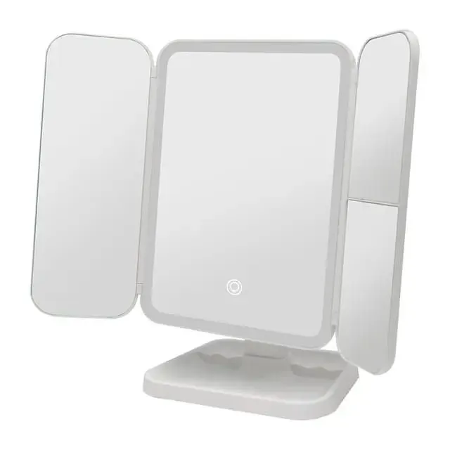 Cosmetic LED Mirror Makeup Vanity Lights USB Standing Table Make-Up Mirror
