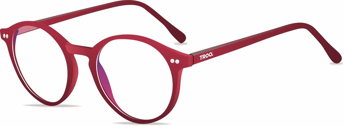 TROO Blue Light Blocking CALIFORNIA COLLECTION Eye Protection Glasses - Red