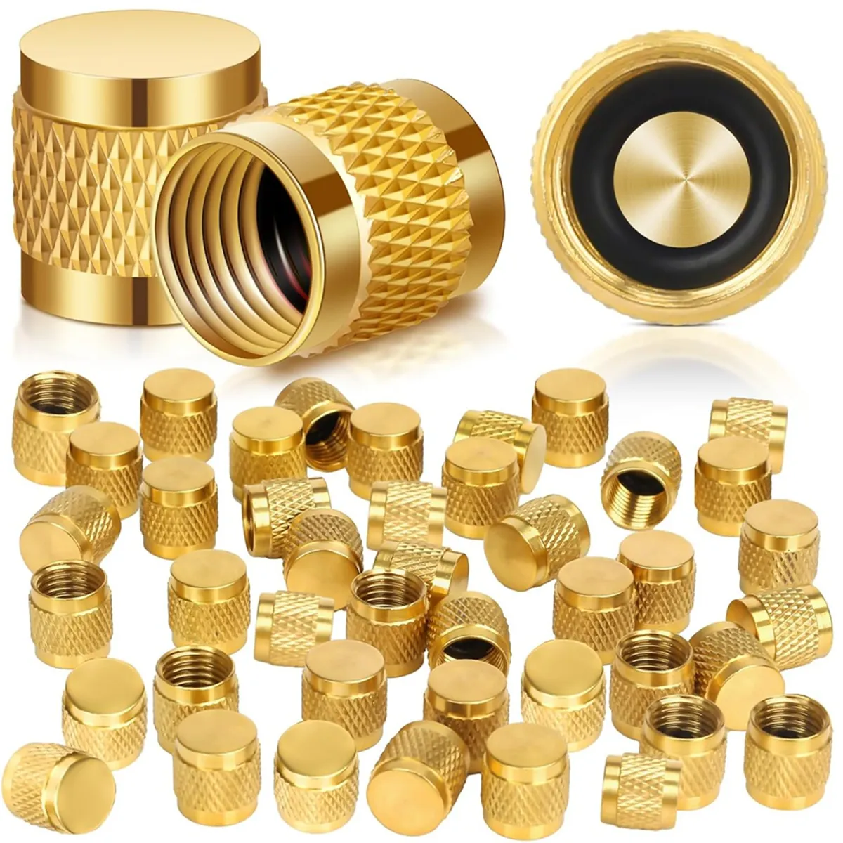 1/4 Flare Cover Round Brass with Neoprene O-Ring Seal Compatible with None