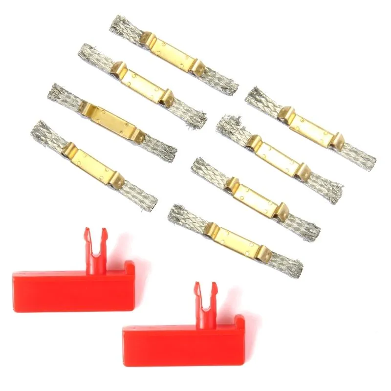 Carrera EVOLUTION/DIGITAL 8 Contact Brushes & 2 Guide Keels (Universal fit)