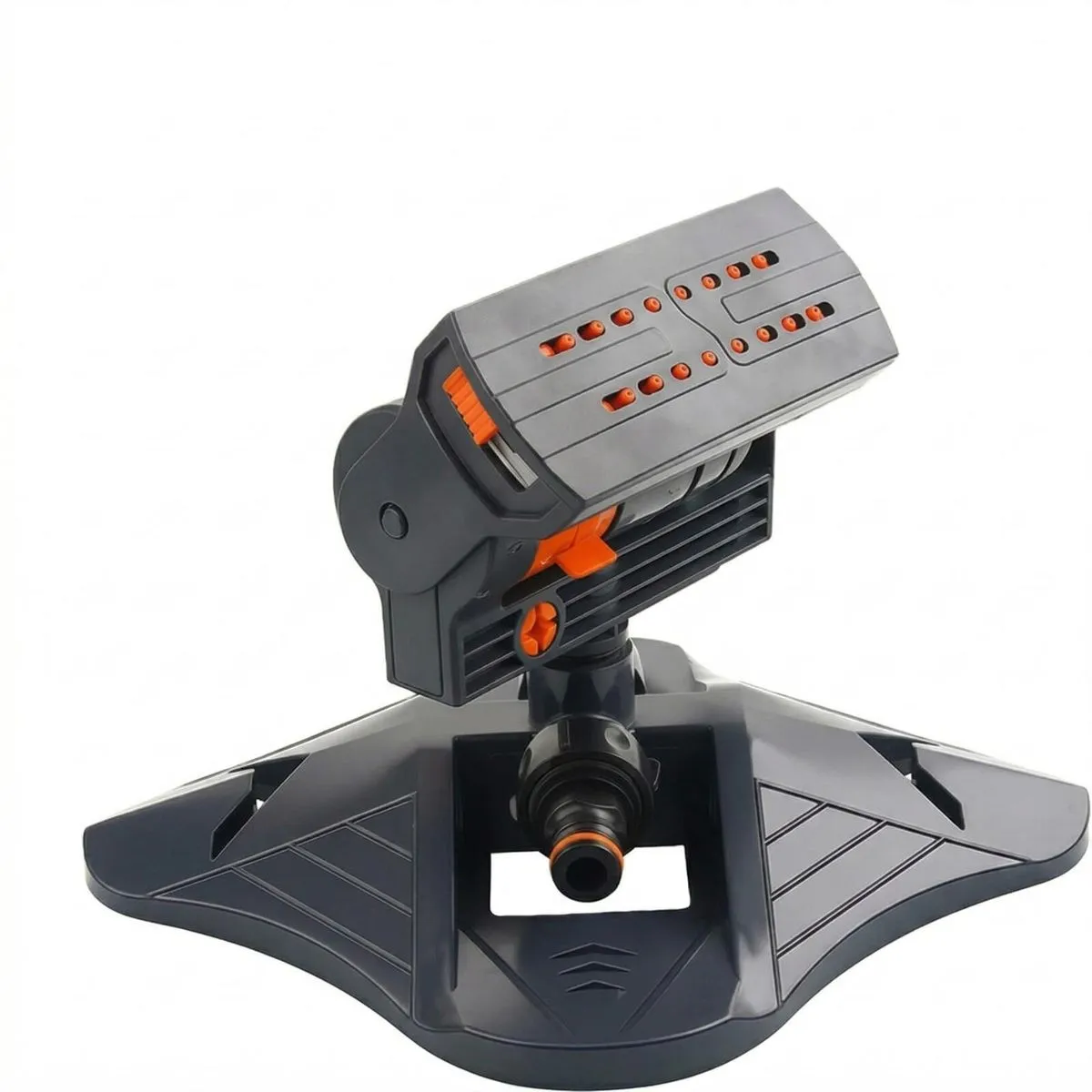 16-Nozzle Oscillating Lawn Sprinkler with Adjustable Watering Modes