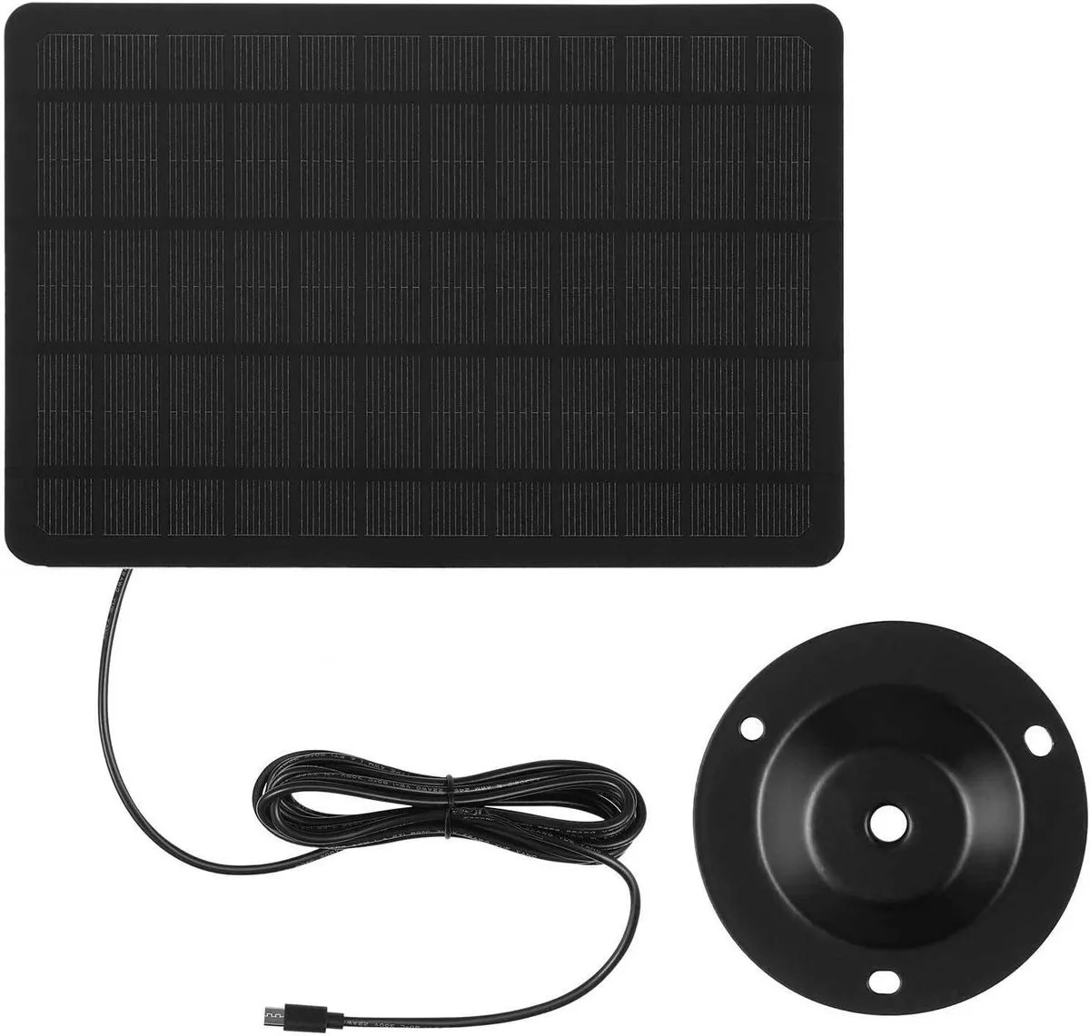 Solar Panel for Security Cameras 20w Wall Mount Monocrystalline Solar
